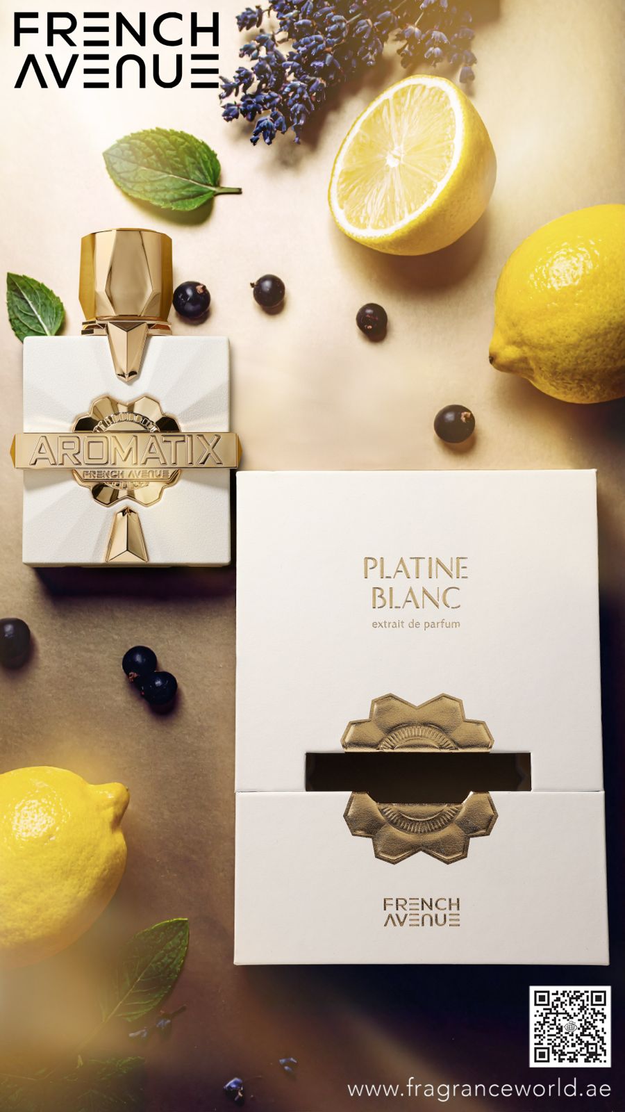 Perfume Extract Aromatix Platine Blanc by French Avenue, Unisex